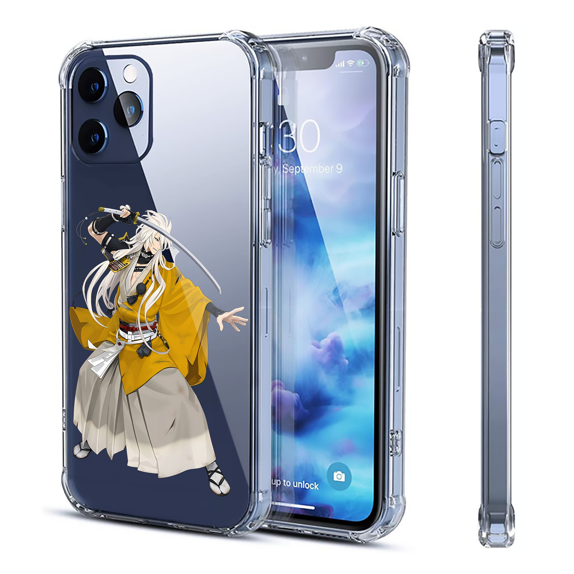 （画像用） 刀剣乱舞 Touken Ranbu 【iPhone 12シリーズ対応】透明スマホケース（クリアソフトケース）